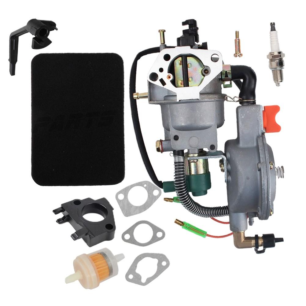 Kit de conversie GPL pentru carburator cu combustibil dublu pentru generatorul GX390 188F 4,5-5,5KW