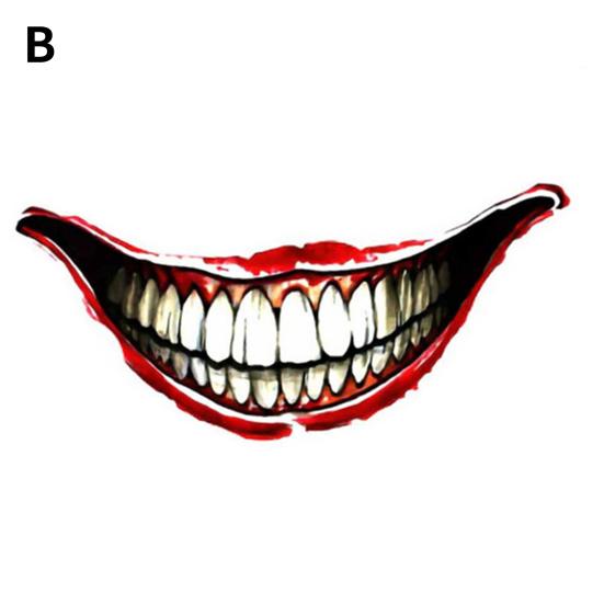 Car Sticker Waterproof Lips Shape Fadeless Eye-catching Big Mouth Pattern Easy To Apply Eco-friendly Motorcycle Helmet Halloween Stickers for Car