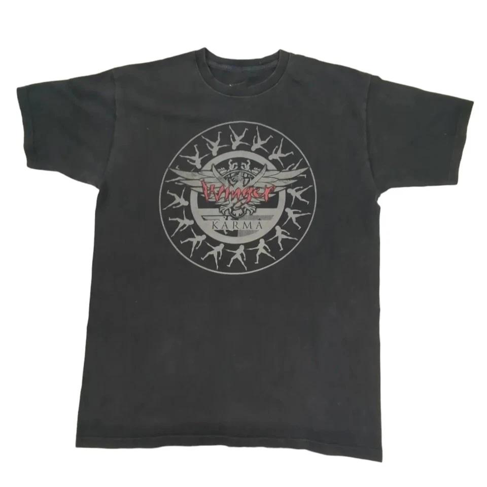 Winger Band 2010 Karma European Tour Shirt Black Unisex S-5XL E1521 3XL