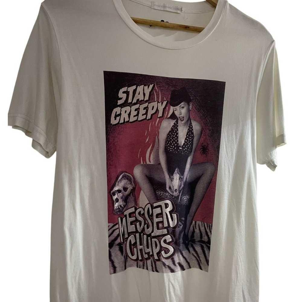 Постер Messer Chups Monster Белая Футболка Унисекс S-5XL CM985 Унисекс Футболка XXXL