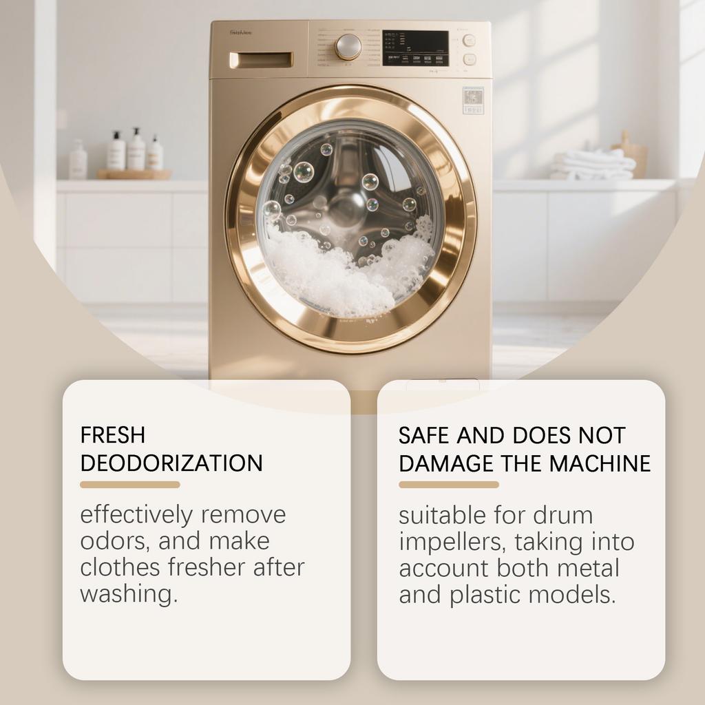 12 Pieces Daily Cleaning for Washing Machine Drum Debris Removal and Odor Elimination Tablets for Drum Cleaning Remove Odors