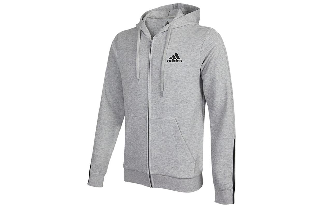 Adidas Jackets Men s Light Gray Hooded Moderate Other H12214 XXL