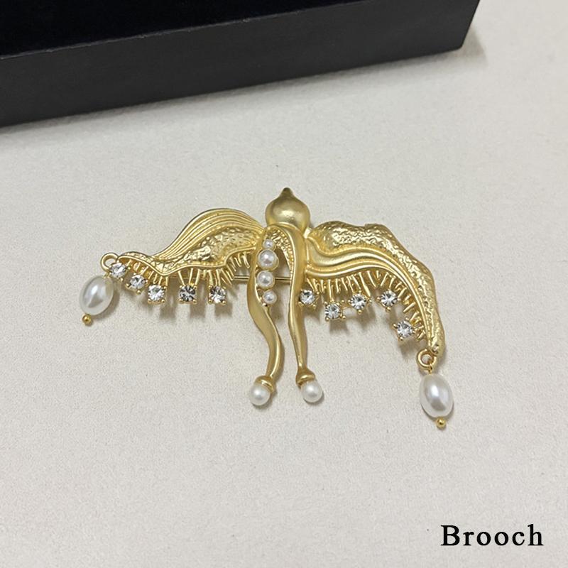 

[HF]Hot 1Pair New Elegant Metal Artificial Pearl Bird Dangle Earrings For Women Fashion Statement Jewelry Accessory