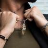1Pcs Creative Movable Finger Joints Robot Hand Necklace Jewelry  Mechanical Bionic Hand Pendant With Chain For Men Women