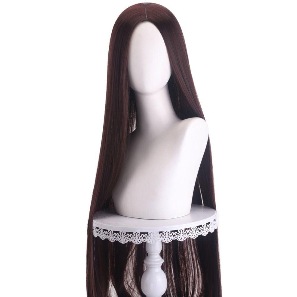 100cm Anime Cosplay Wigs Centre Parting Straight Hairpiece Long Straight Cosplay Wig  Party