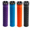 1Pair Bicycle TPE Handle Cover, Mountain Bike Xiangyun Non-slip Unilateral Locking Universal Grip Cover, Cycling Accessories