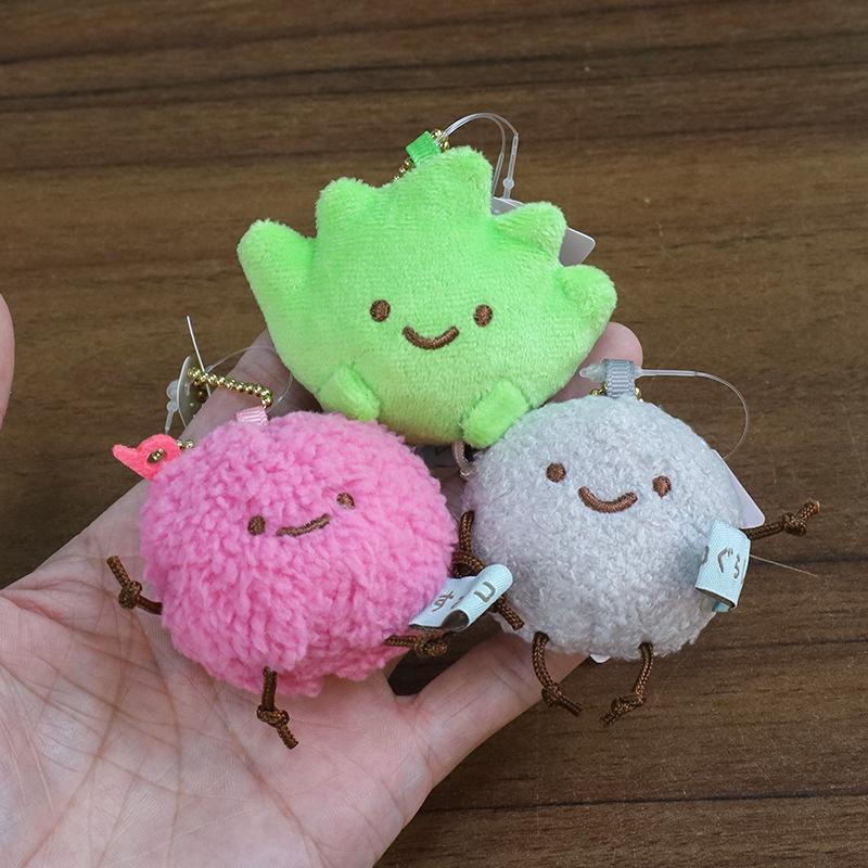 Cute Mini Corner Creature Fried Shrimp And Tapioca Plush Doll Keychain Pendant Toy