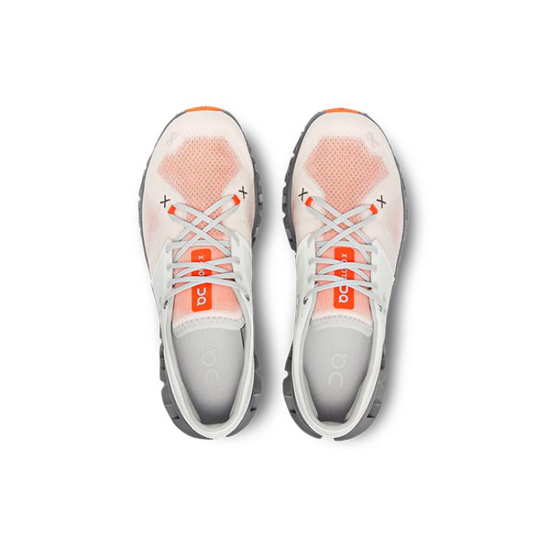On Running Cloud X 3 Ivory Alloy Sneakers 60.98254
