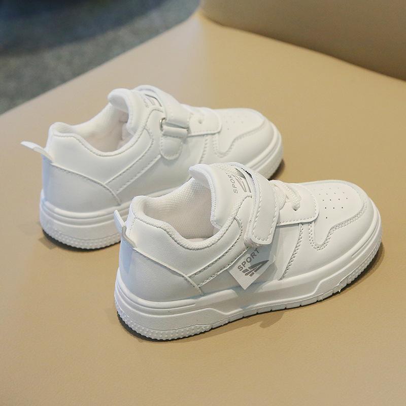 Kids Spring Autumn Breathable Sports Shoes Soft Sole Casual Sneakers Unisex Baby White Shoes Lightweight Comfortable Walking Shoes