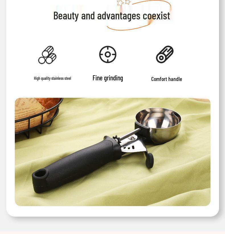 Ice Cream Pop & Ball Scoop Digger Spoon