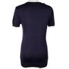 CHANEL Short sleeve knit P06382 96P Navy blue cotton Women Used