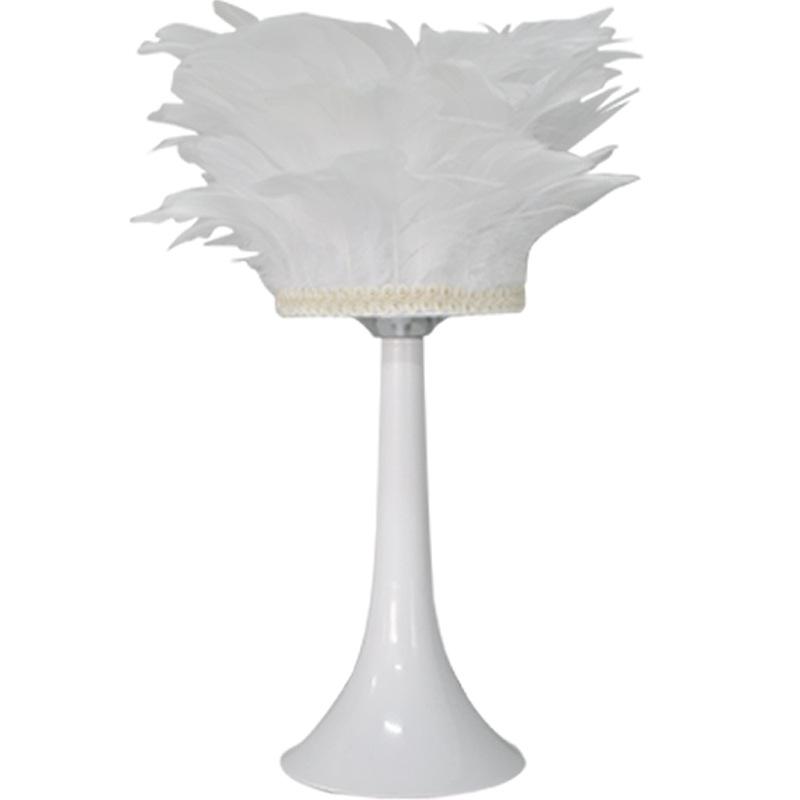 Warm Nordic Small Table Lamp, Bedroom, Bedside Romantic and Creative Feather Lamp, Small Night Lamp, Ins Girl