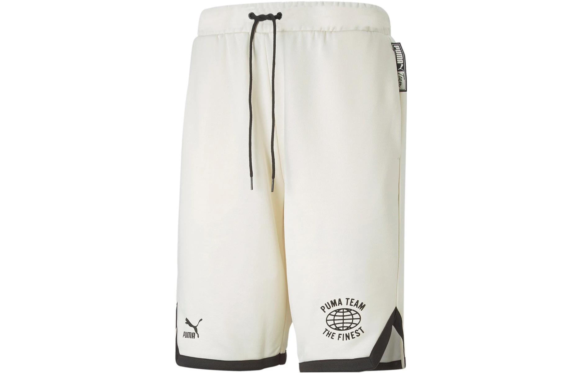 PUMA 8 Pt Logo Team Shorts Casual Shorts Men s White 536923-65 S