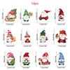 5D Painting Christmas Ornaments Christmas Art Painting Pendant Kit Resin Material Decoration Tool For Christmas Tree Key Chain