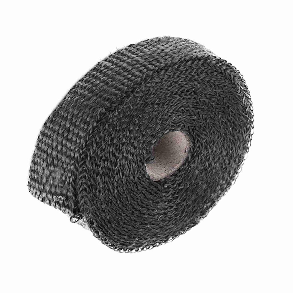 5m Auto Isolierband Auspuff Hitzeschutzband mit 4 Edelstahl Kabelbindern