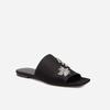 Niche Metal Fireworks Flip Slippers Summer New Square Toe Open Toe Versatile Soft Sole Non-slip Flat Slippers