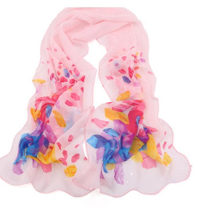 Summer Chiffon Scarf Butterflies Scarves Women's Scarf Long Shawl Spring Chiffon Infinity Scarf Foulard Hijab Scarf 150*40cm NEW