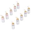 10pcs Banana Plug Needle Type Professional 24K Gold Plated Speaker Wire Connectors for Speaker Wire