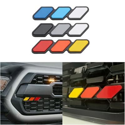 3 Colors Grille Badge Emblem Logo4Runner TRD Highlande Strip Air Inlet