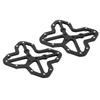 1 Pair  Aluminum Alloy Bike Bicyle Large Clipless Pedal Platform Adapters for SPDBlack