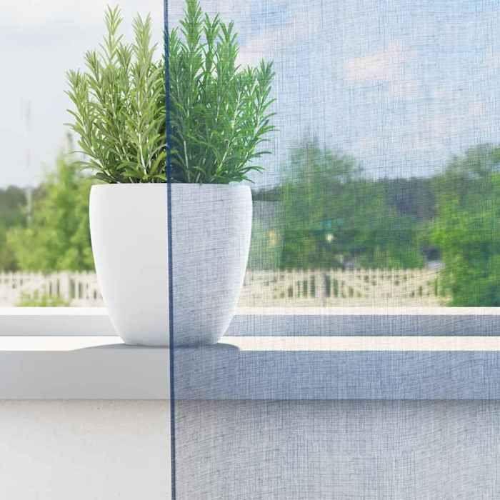 VidaXL Rideaux en voile avec œillets 2 pcs bleu royal, rideau en filet, rideau transparent, voile de fenêtre, traitement de 4102115