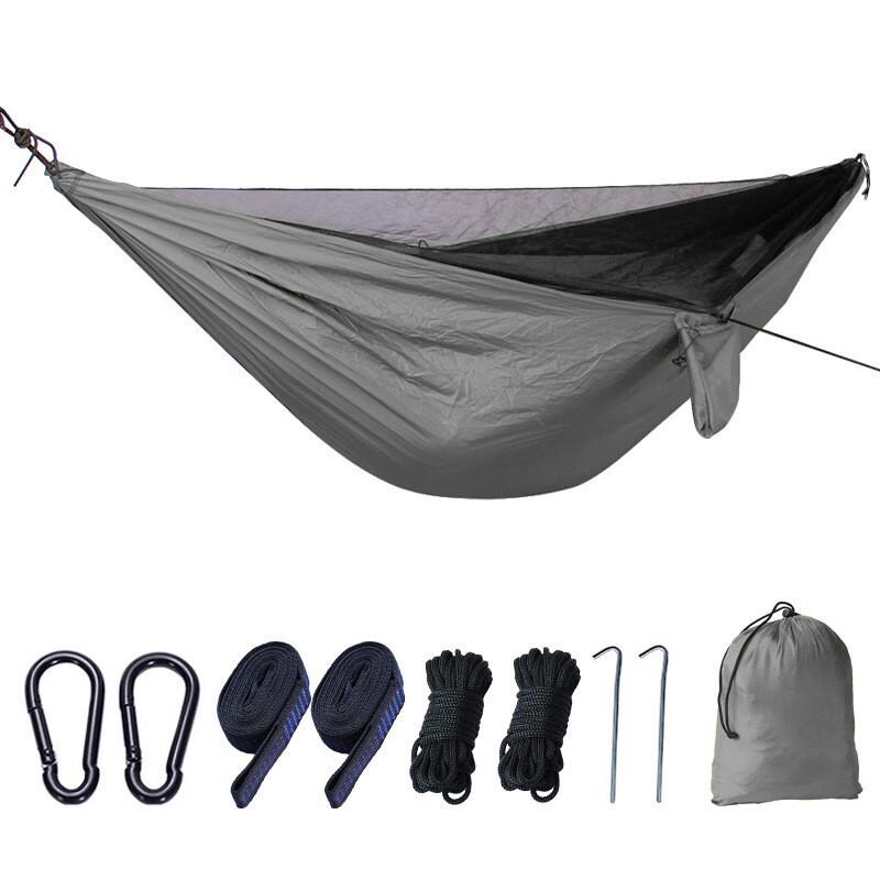 Outdoor Parachute Fabric Mosquito Net Hammock