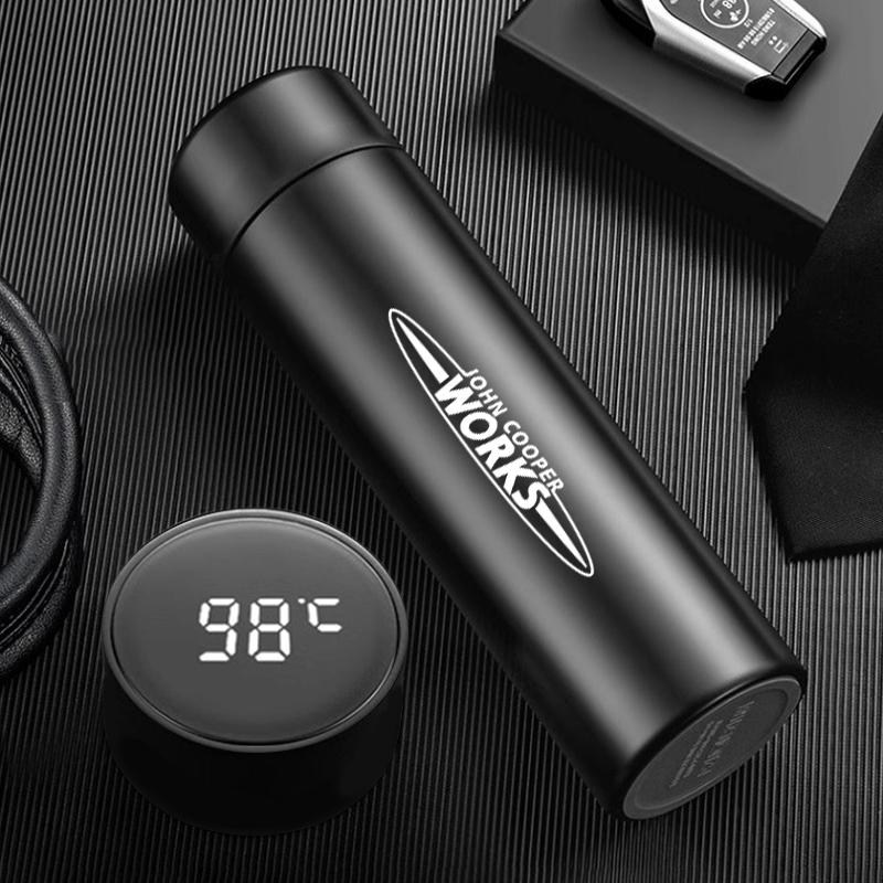 Car Logo Thermos Leakproof Cup Portable Bottle Auto Accessories For Mini Cooper One JCW F54 F55 F56 F57 F60 R50 R52 R53 R55 R56