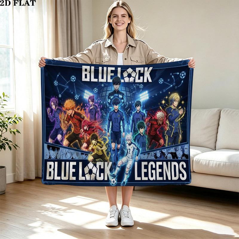 Bluelock Print Flannel Blanket High Quality Warm Comfortable Cover for All Seasons Perfect for Gifts Home Decor