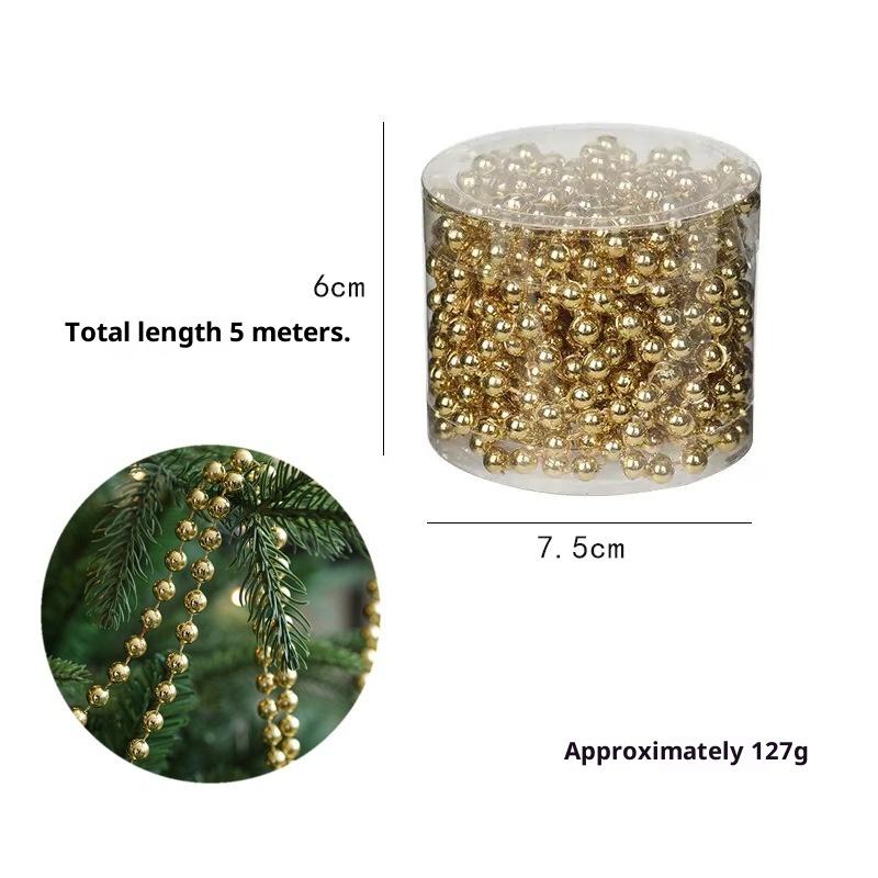 

For Christmas Tree Festive Decoration Christmas Bead String Christmas Party 5M Length String Christmas Accessories