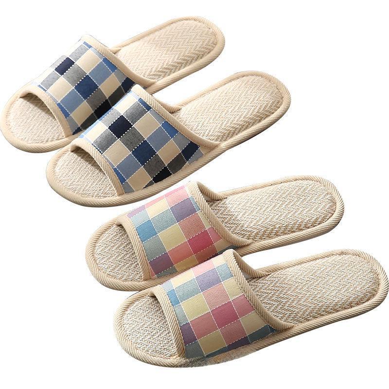 Damen Baumwolle & Leinen Hausschuhe - Rutschfest für Frühling & Herbst