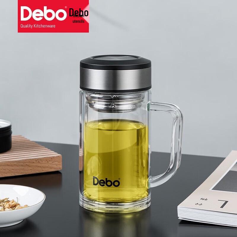 

Debo Glass Water Bottle with Filter