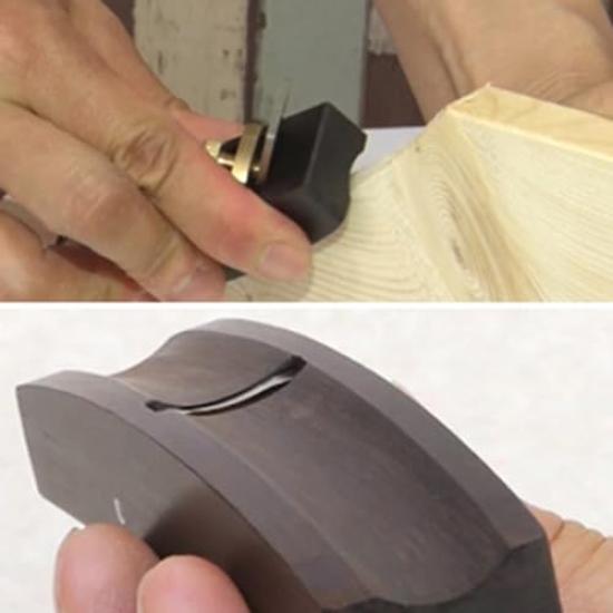 KAKURI Ebony Plane with Storage for Rounding Concave Mini Cutting 41657 Case, No. 8, Large, Rounded, Corners, Planer, DIY, Woodworking, Tools, Plane,