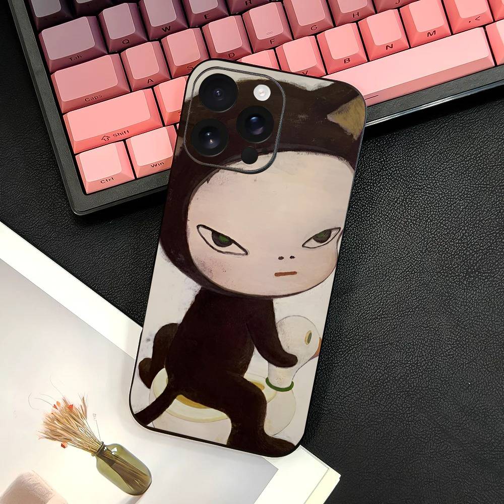 Yoshitomo Nara Phone Case Silicone Soft For IPhone 17 Air 16 15 14 13 12 11 Plus Pro Max Plus