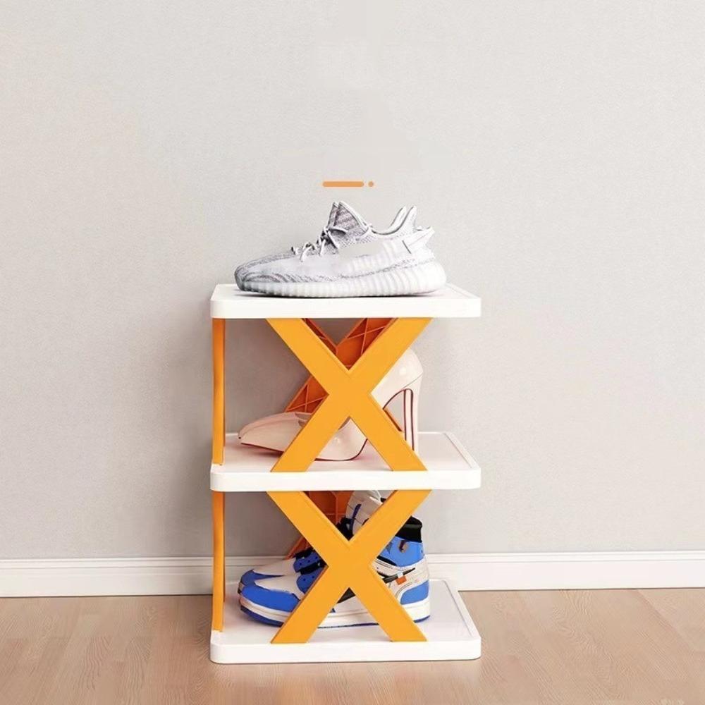 Detachable Shoes Storage Organizer Plastic Color Shoe Cabinet Folding Shoe Racks  Student Dormitory