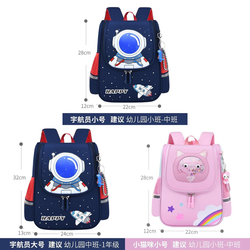 Sesame Baby Cartoon Space Backpack For Kids With Lightweight Oxford Material For School Use