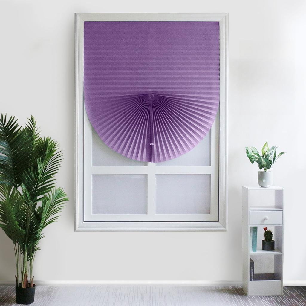 1PC Shades Self-adhesive Half Windows Nonwoven Folding Curtain Bathroom Balcony Living Room Balcony Curtains Pleated Blinds