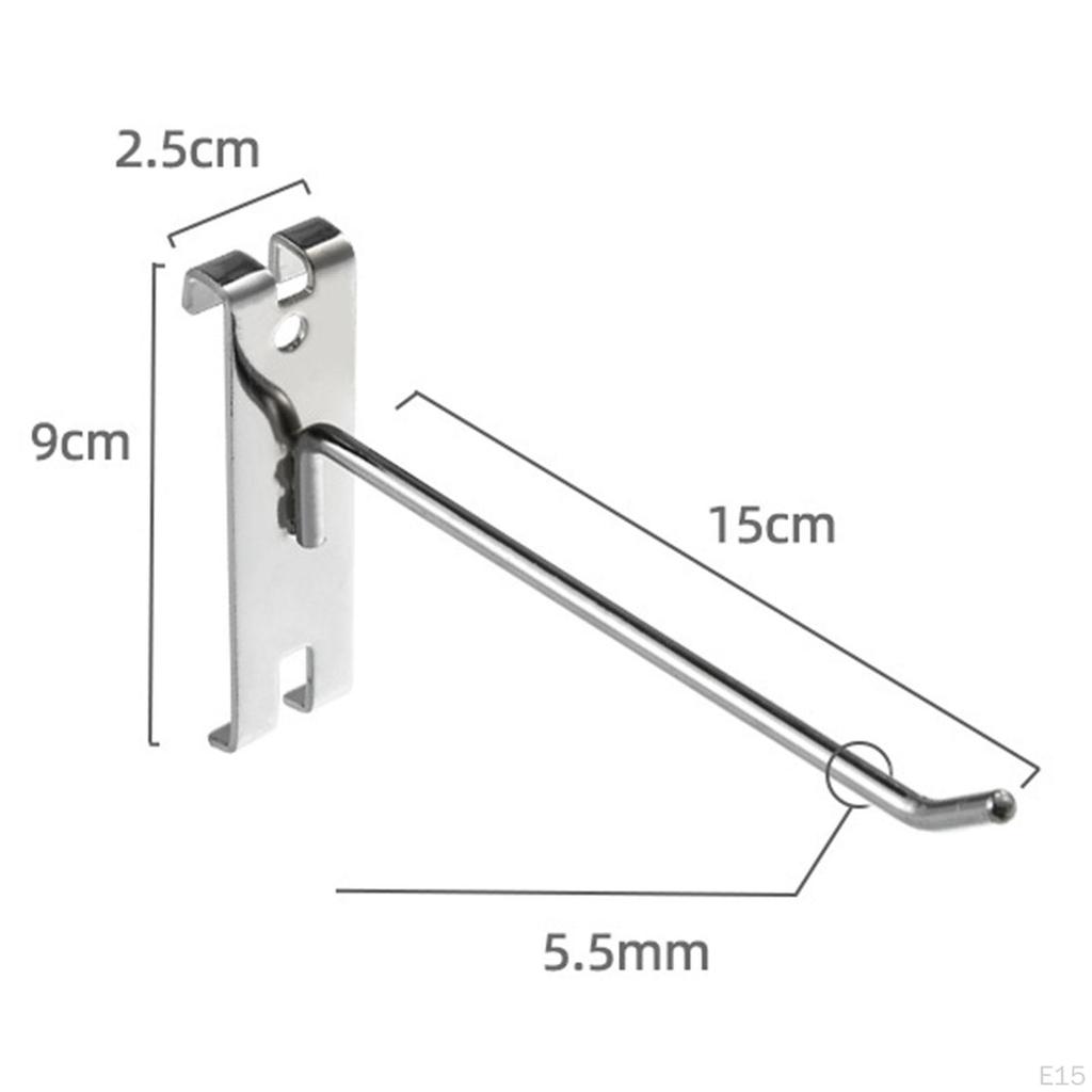 5 Multi-Purpose Wall Hooks, Grid Display Accessories for Kitchen, Backyard, Workshop