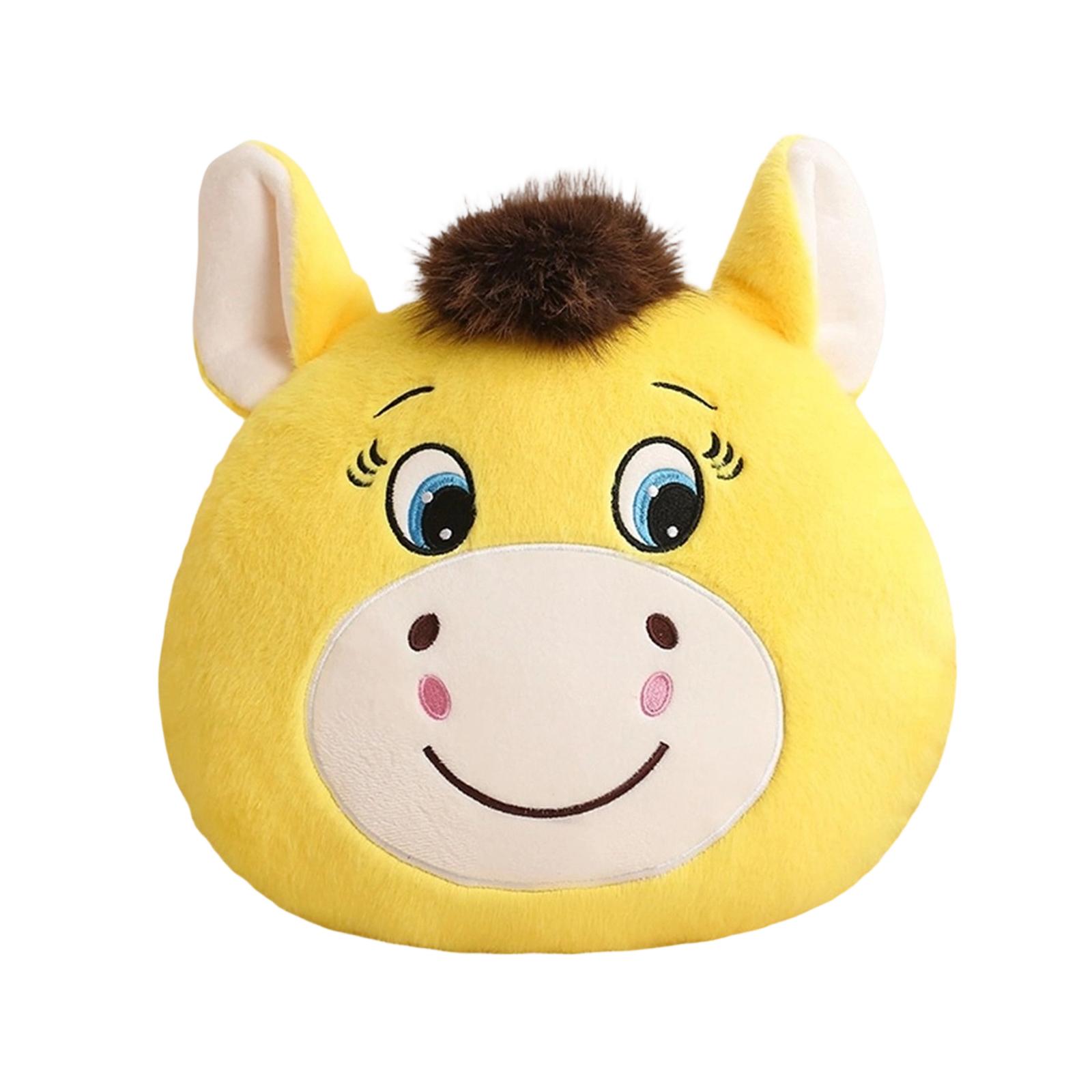 

Horse Plush Pillow, Cute Cartoon Horse Head Stuffed Animal Cushion, Soft Plush Decorative Throw Pillow For Sofa Bed Car, Perfect Gift For Kids Adults One Size