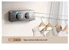 Retractable Invisible Indoor Clothesline - No-Punch Bathroom or Balcony Steel Wire Drying Rack