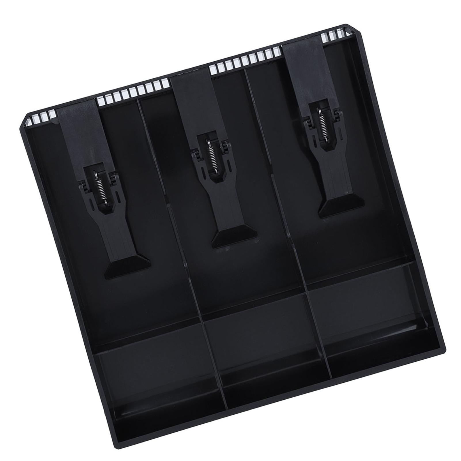 

Cash Drawer Register Insert Tray Replacement 3 Bills 3 Coins Money Storage Box (Black) чёрный