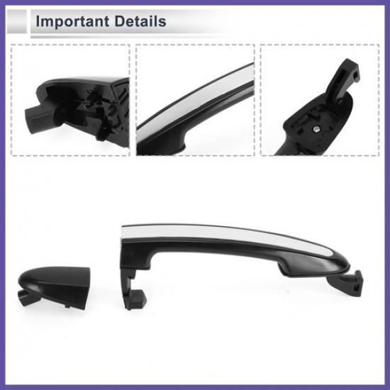 Front Right Car Exterior Door Handles Fit for Hyundai Santa Fe 2007-2012