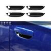 4pcs Exterior Side Door Handle Bowl Cover Trim Fit For Dodge Charger 2011+ Black