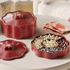 Candy Box Plastic Dry Fruit Container with Cover for Living Room 5 Compartments Snacks Organizer for Household Use