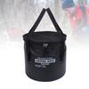 Cloth Folding Bucket with Mesh Pouch Portable Draining Basket Water Container for Outdoor Camping Fishing Car Washing