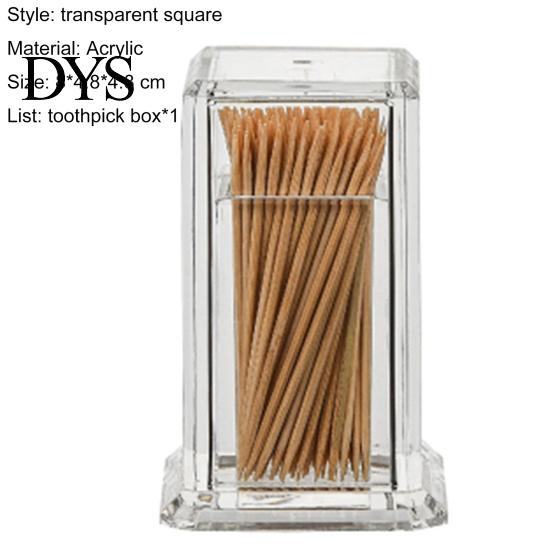 Toothpick Box Bottle Elegant Clean Square Storage Shape No Odor For Home Holder