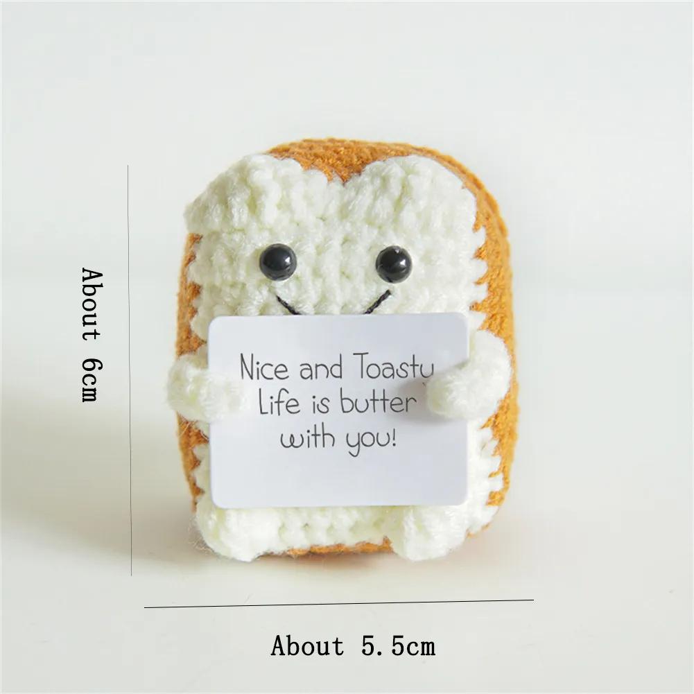 El Yapımı Pozitif Enerji Patates Bebek Ev Dekorasyonu Mini Peluş Örgü Yün Patates Bebek Sevimli Doğum Günü Hediyeleri Ofis Oda Dekoru