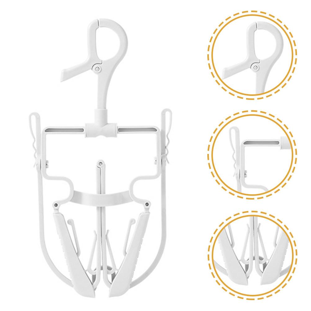 Foldable Stretchable Heavy Duty Hoodie Hanger Adjustable Plastic Clothes Hanger Household Drying Rack Hoodie Dry Hangers