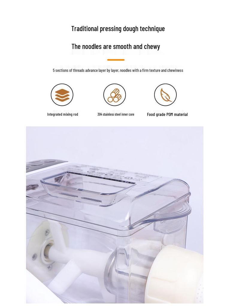 Household Automatic Intelligent Noodle Maker & Dough Press - Electric Multi-functional All-in-One Machine for Noodles & Dough Mixing