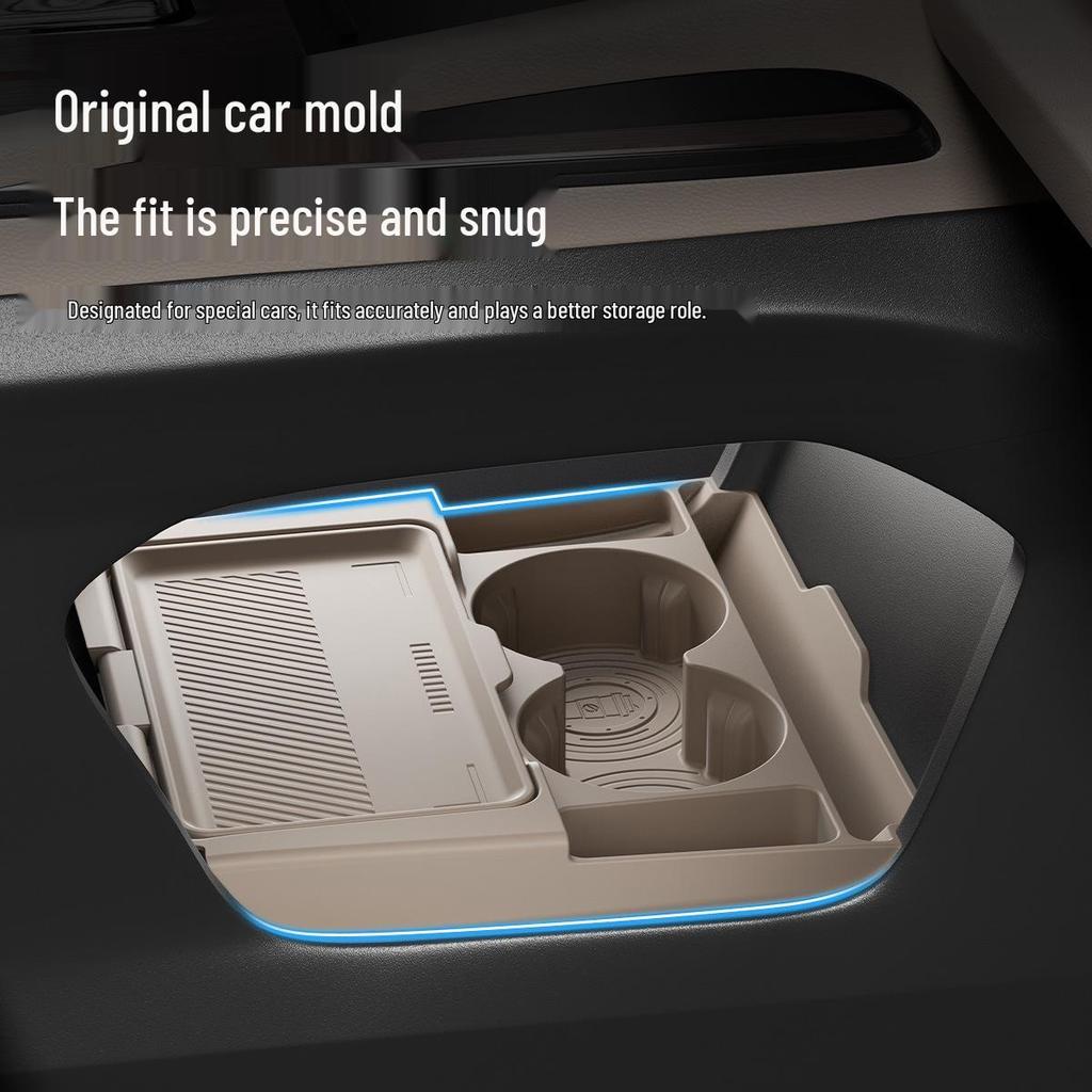 Compatible with 26 Geely Xingyue L models, this dustproof silicone storage box fits under the center console for convenient storage.