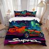 3pcs Supra Car Bedding Set: Perfect for Bedroom or Guest Room. Soft and Comfortable with No Core Included Yy251009233